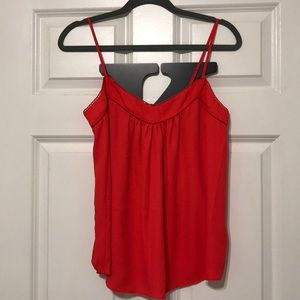 Red Jessica Simpson shirt